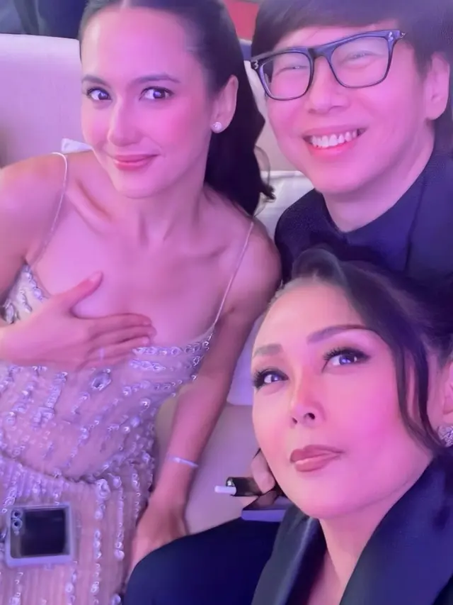 Pevita Pearce Hadir di Resepsi Luna Maya dan Maxime.