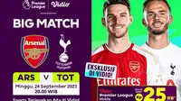 Link Live Streaming Arsenal Vs Tottenham di Vidio, 24 September 2023
