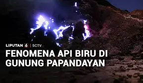 Fenomena Api Biru di Gunung Papandayan