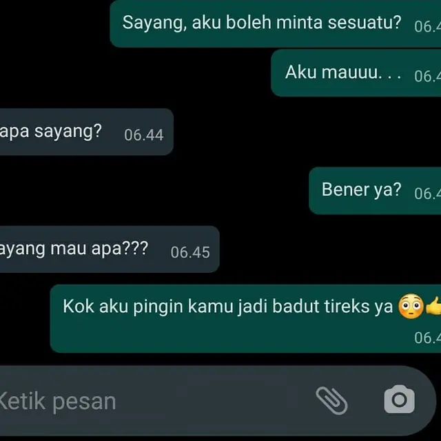5 Chat Pacar Banyak Maunya Ini Bikin Kesal, Ada yang Minta Jadi Badut T-Rex