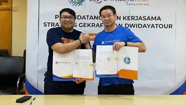 Travel Agent Kolaborasi dengan Gekrafs untuk Dukung Ekonomi Kreatif Menuju Indonesia Emas 2045.  foto: istimewa