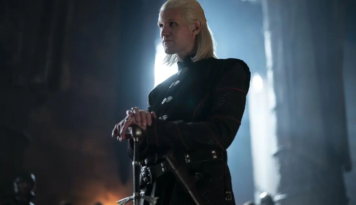 Matt Smith sebagai Prince Daemon Targaryen dalam House of the Dragon. (Foto: Ollie Upton / HBO)