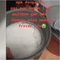 Diduga terlalu lelah, wanita ini salah memasukkan nasi yang akan dimasak ke freezer kulkas. (Sumber: TikTok/@kustiatisyaqhira)