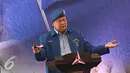 Ketum Partai Demokrat, SBY menyampaikan pemaparan saat Penataran Pimpinan dan Kader Partai Demokrat, Jawa Barat, Senin (28/3). Penataran berlangsung hingga 2 April 2016 bertema “Negara, Pemerintahan, dan Sistem Nasional”. (Liputan6.com/Immanuel Antonius)