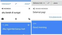Terjemahan Google Translate Bahasa Jawa Ini Bikin Mikir Dua Kali (sumber:1cak.com)