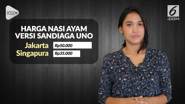 Cawapres Sandiaga Uno mengklaim makan siang di Jakarta lebih mahal daripada Singapura. Serius?