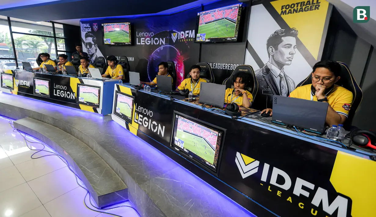 Beberapa atlet e-sports bersaing di acara Lenovo Legion IDFM 2025 yang diadakan di Sentinel Cyber ​​Arena, Jakarta Timur, Minggu (02/23/2025). (Ball.com/bagaskara lazuardi)