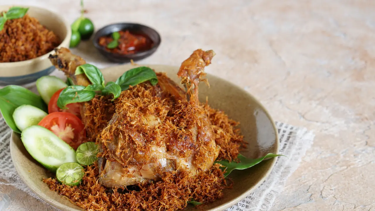 Resep Ayam Serundeng Kelapa