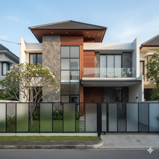 Model Pagar Rumah Modern yang Lagi Hits (Foto: Gemini AI)