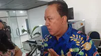 Kepala Dinas Tenaga Kerja, Transmigrasi dan Energi (Disnakertransgi) DKI Jakarta Hari Nugroho berbicara soal aduan THR. (Merdeka.com/ Lydia Fransisca)