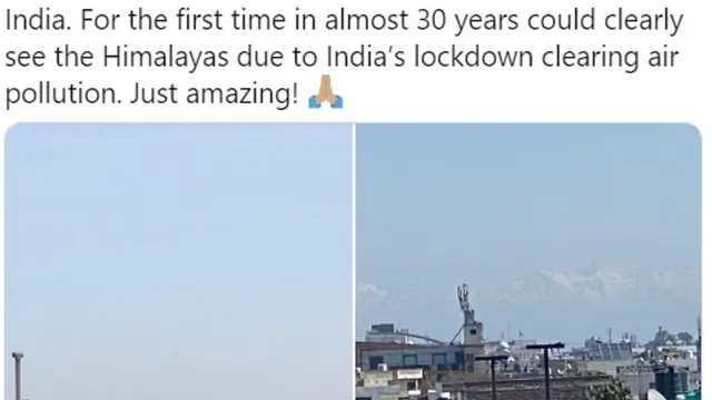 Polusi Menurun karena Corona, Himalaya Kembali Terlihat dari India Setelah 30 Tahun