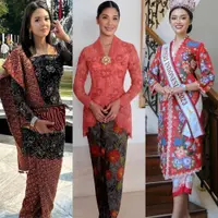 Lihat di sini penampilan artis da public figure pakai kebaya di Peringatan HUT ke-78 RI.