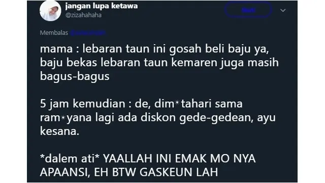 6 Curhatan Netizen Tentang Lebaran Tahun Ini Bikin Tepuk Jidat