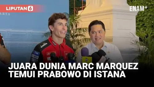 Juara Dunia MotoGP Marc Marquez Datangi Istana Temui Prabowo Sebelum Balapan di Mandalika