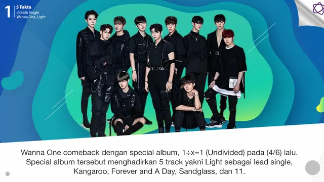 [Bintang] 5 Fakta di Balik Single Wanna One, Light