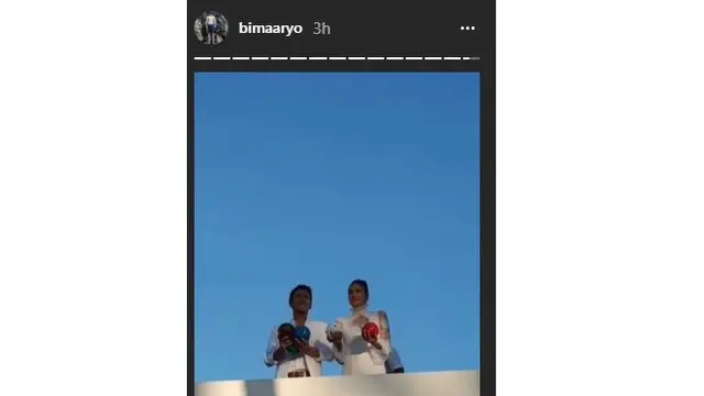 Dimas Anggara dan Nadine Chandrawinata.