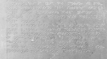 Ilustrasi peta braille