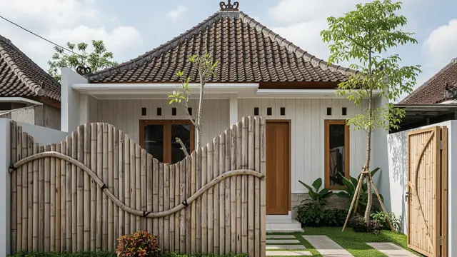 9 Model Pagar Bambu Natural Aesthetic untuk Halaman Rumah, Bikin Hunian Asri