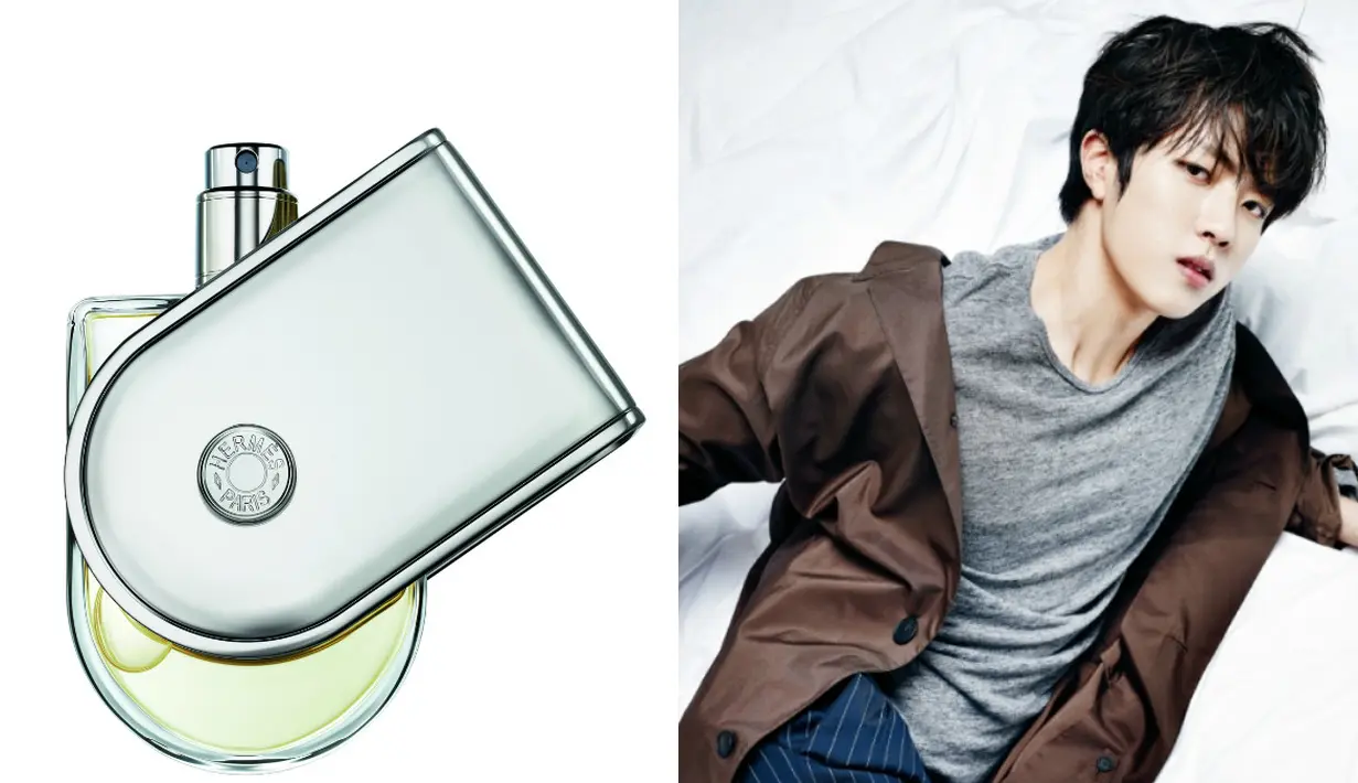Sungyeol INFINITE suka dengan parfum Voyage d'Hermes. Parfum ini beraroma kayu yang segar dan menyejukan. (Foto: soompi.com)