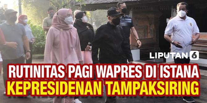 VIDEO: Menikmati Udara Segar, Wapres Keliling Istana Kepresidenan Tampaksiring Bali