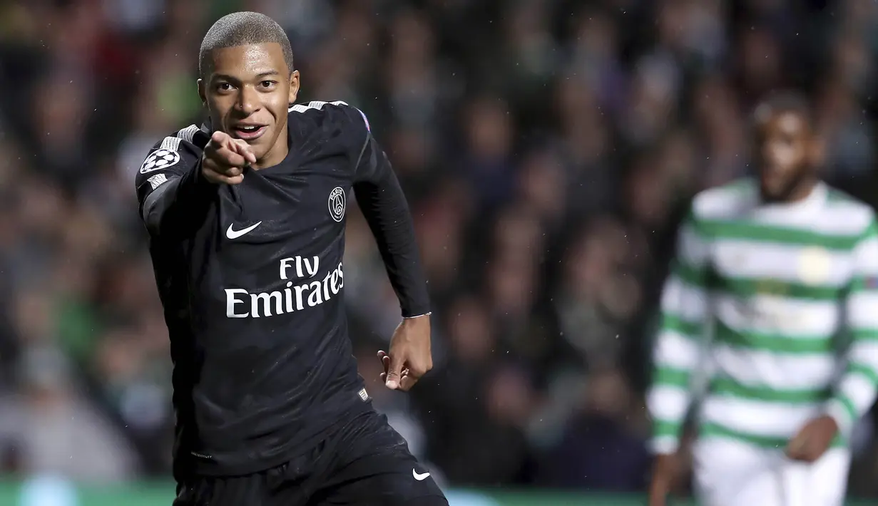 2. Kylian Mbappe (Paris Saint-Germain) - 18 Gol. (AP/Scott Heppell)