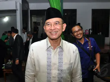 Ketua Umum PPP Suryadharma Ali (SDA) menghadiri acara Silaturahmi Nasional Alim Ulama se-Indonesia di Jakarta, Kamis (23/10/2014). (Liputan6.com/Miftahul Hayat)