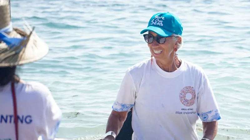 Direktur Pelaksana IMF Christine Lagarde di Bali
