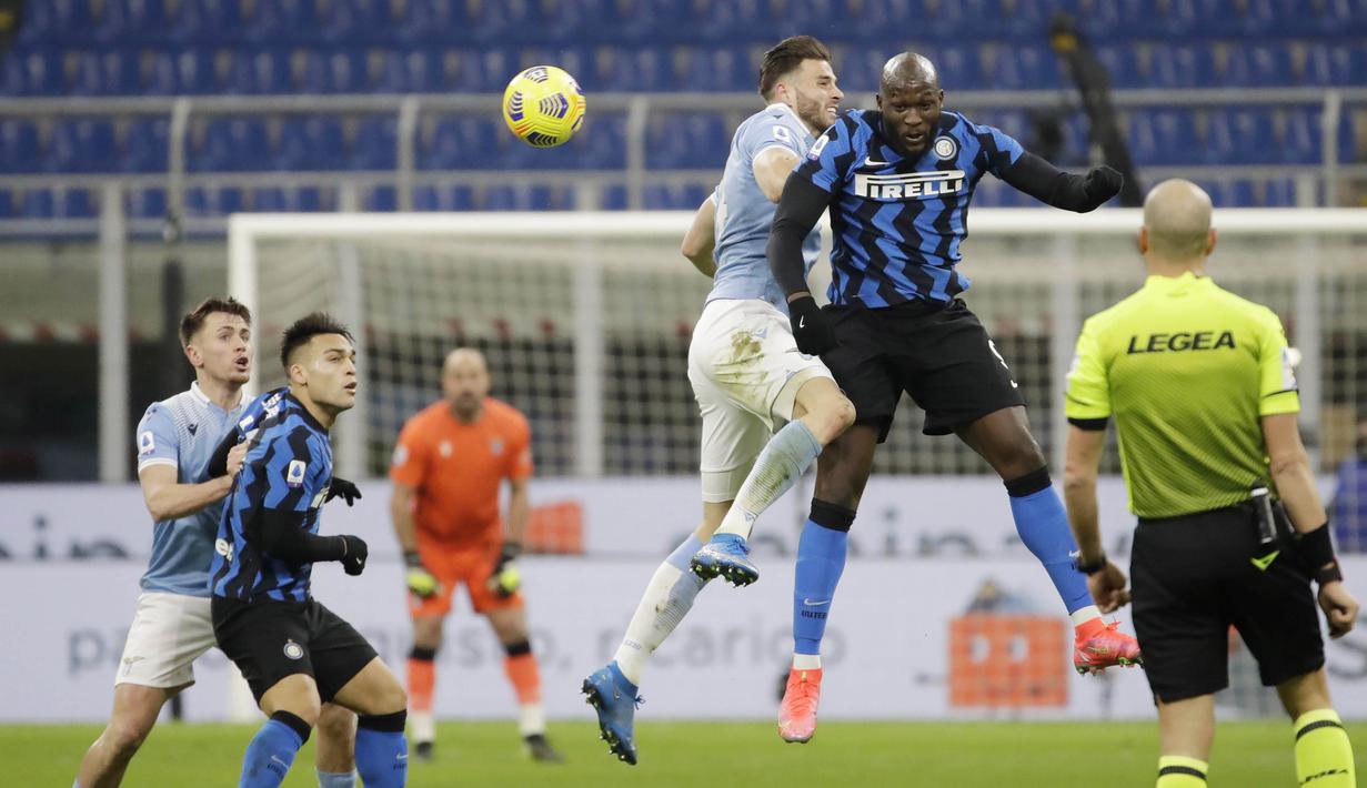 Sejauh ini keduanya total sudah mengemas 30 gol untuk Inter Milan di Liga Italia, dengan rincian Lukaku 17 gol dan Martinez 13 gol. (AP Photo/Luca Bruno)