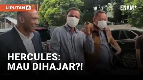 VIDEO: Hercules Ancam Hajar Wartawan saat Penuhi Panggilan KPK