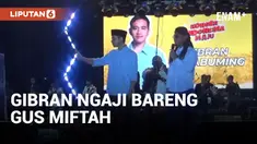GIBRAN RABUKUMING RAKA HADIRI NGAJI BARENG GUS MIFTAH DAN KONSER DENNY CAKNAN