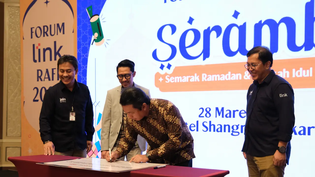 Perjanjian kerja sama Bank DKI dan Bank BRI serta Jalin. (Liputan6.com/ ist)