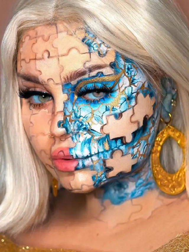 Kreatif, Penata Rias Asal Norwegia Ini Hasilkan Ilusi Makeup yang Tak Biasa