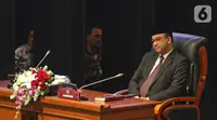 Gubernur DKI Jakarta Anies Baswedan menghadiri rapat paripurna DPRD di Gedung DPRD DKI Jakarta, Kamis (3/10/2019). Rapat Paripurna DPRD DKI Jakarta mengumumkan penetapan susunan pimpinan DPRD DKI periode 2019/2024. (Liputan6.com/Herman Zakharia)