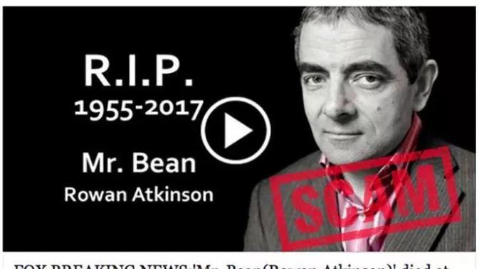 Hoax Rowan Atkinson meninggal (Foto: The Sun)