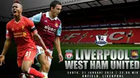 Liverpool vs West Ham United (Liputan6.com/Ari WIcaksono)