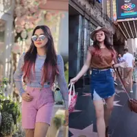 Gaya Vicky Shu saat Berada di Los Angeles