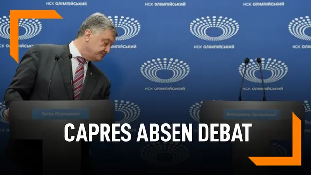 VIDEO: Beda dengan RI, Satu Capres di Ukraina Tak Datang Debat