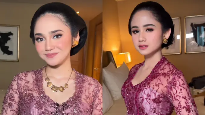 Syifa Hadju dan Tissa Biani Bak Anak Kembar dengan Makeup Soft Glam di Ngunduh Mantu Al Ghazali-Alyssa Daguise
