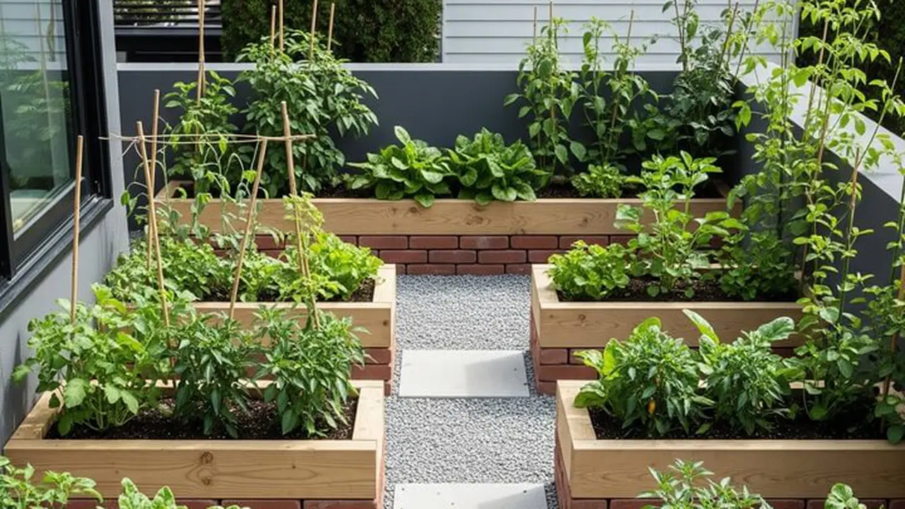 Layout Kebun Sayur di Rumah Kecil