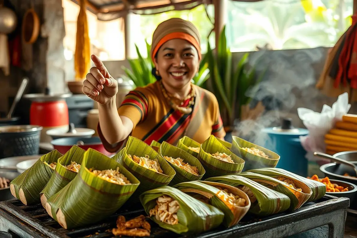 cara bikin nasi bakar