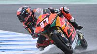 Pedro Acosta bakal naik kelas ke MotoGP usai menjadi juara Moto2 2023. Dia akan gabung dengan Tech3 GASGAS KTM di MotoGP 2024 (AFP)