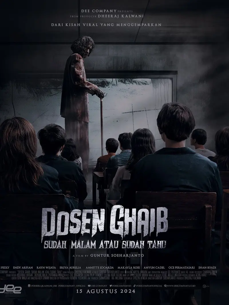 Poster film Dosen Ghaib: Sudah Malam atau Sudah Tahu. (Foto: Dok. Instagram @endyarfian22)