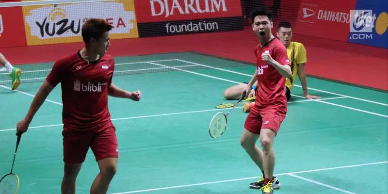 Hajar Ganda Putra Taiwan, Kevin / Marcus ke Semifinal