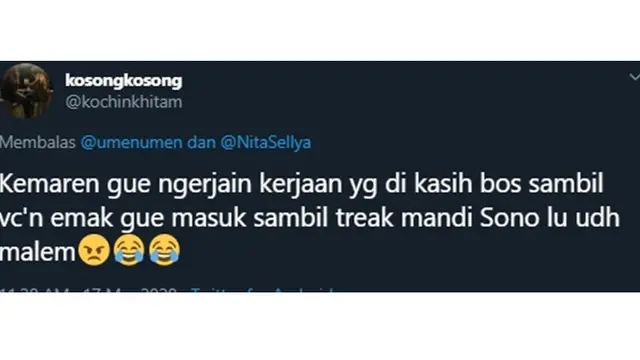 10 Curhatan Netizen Lika-Liku Work From Home Ini Bikin Senyum Sendiri