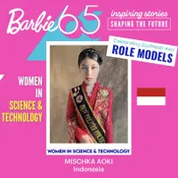 Di usia 15 tahun, Mischka Aoki mewakili Indonesia sebagai Barbie’s Southeast Asia Role Models dalam kategori Science & Technology. (dok. Mischka Aoki)
