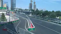 Pit entry Baku City Circuit menjadi salah satu bagian trek yang diubah FIA demi keselamatan pebalap pada F1 GP Baku. (Motorsport)