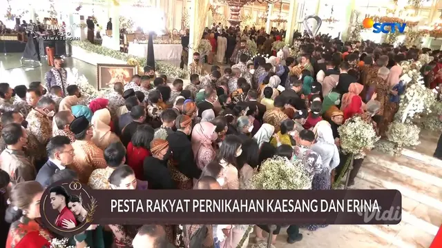 Pesta rakyat pernikahan Kaesang Pangarep dan Erina Gudono (SCTV)