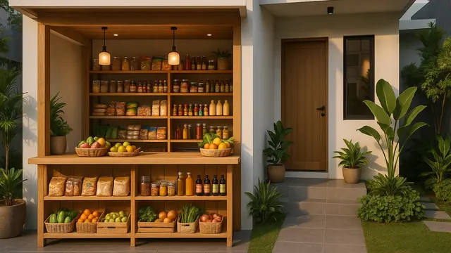 Model Warung Sembako Kekinian di Rumah