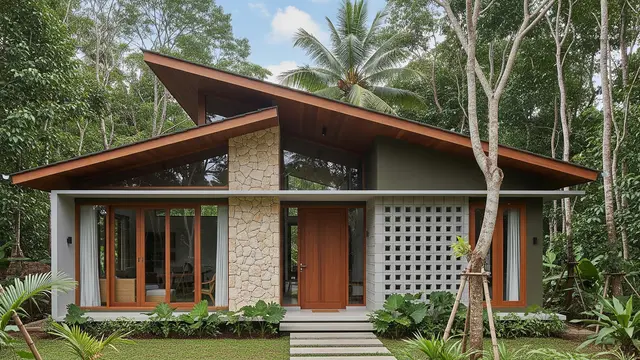 Rumah Minimalis Atap Miring