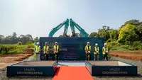PT Pakuan Tbk, anak perusahaan dari Vasanta Group dan PT MC Urban Development Indonesia (MCUDI) melangsungkan groundbreaking Cluster Laguna di Shila at Sawangan, Depok. (Dok UANG)